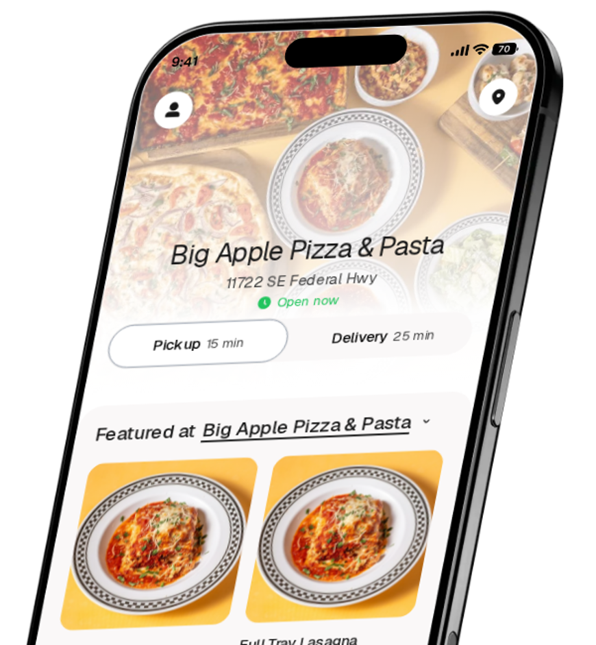 Big Apple Pizza & Pasta app preview