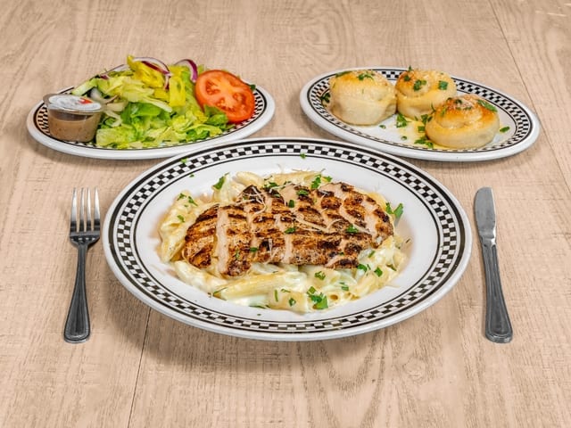 Grilled Chicken Alfredo.