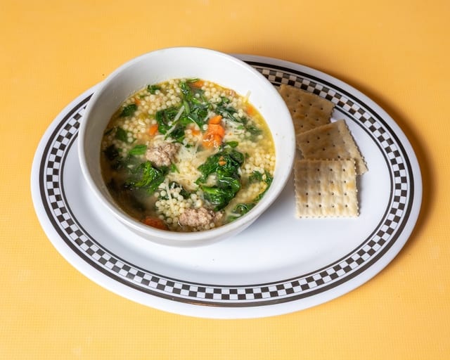 Bowl Italian Wedding Soup.