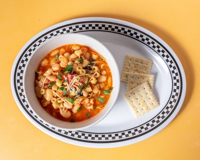 Bowl Pasta Fagoli Soup.